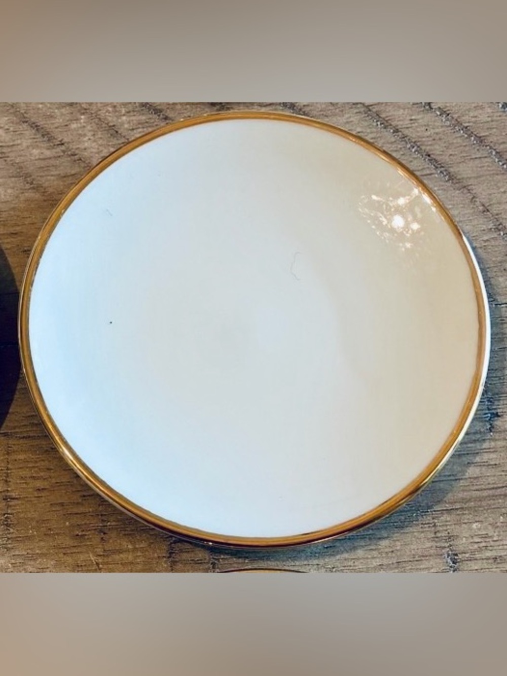Johann Haviland Cream Small Plates Gold Rim Bavaria 3.75” Vintage (6) - Picture 8 of 8